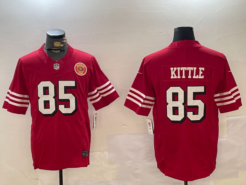 Men San Francisco 49ers #85 Kittle Red three generations 2024 Nike Limited NFL Jersey style 5->san francisco 49ers->NFL Jersey